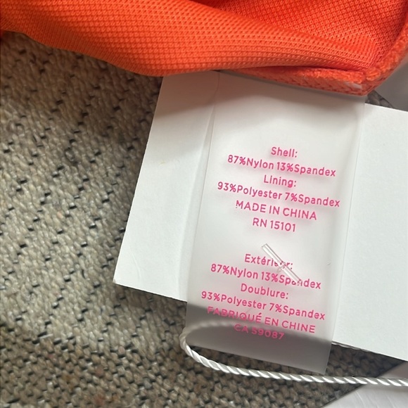 Lilly Pulitzer Olivann One-Piece Orange Swimsuit, size 16 - Picture 7 of 16